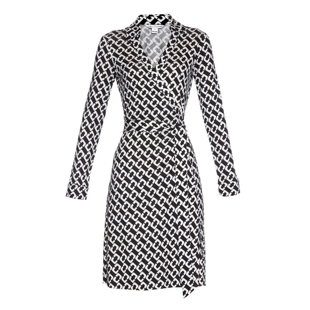 Diane von Furstenberg Printed Jersey Wrap Dress