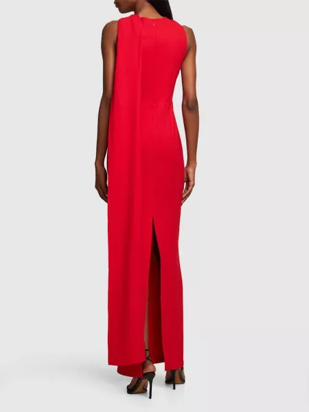 Roland Mouret CAPED CADY MAXI DRESS