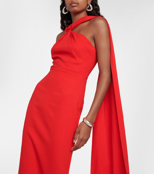 Roland Mouret CAPED CADY MAXI DRESS