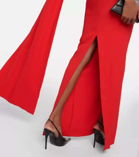 Roland Mouret CAPED CADY MAXI DRESS