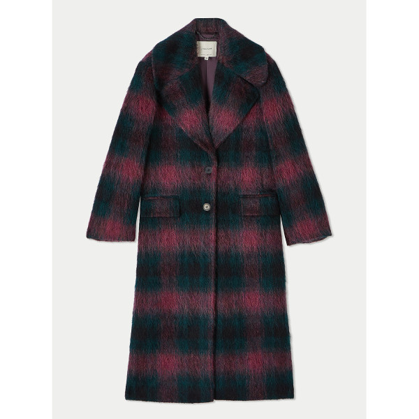 Jigsaw Ombre Check Coat
