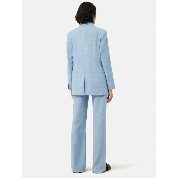 Jigsaw Knox Linen Checked Blazer
