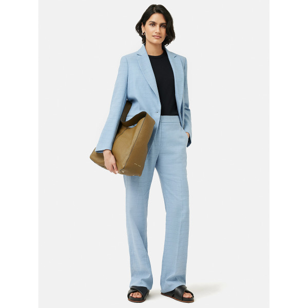 Jigsaw Knox Linen Checked Blazer