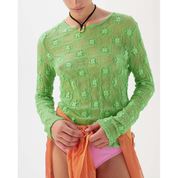 Rejina Pyo Bibi Top in Green