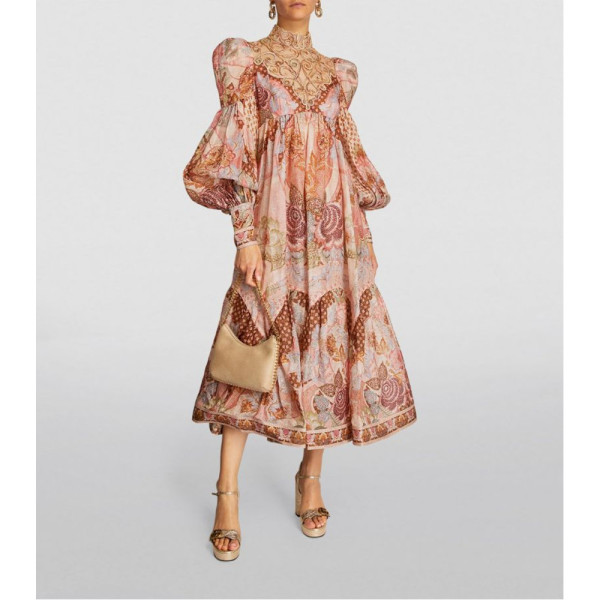 ZIMMERMANN Embroidered Patterned Dress