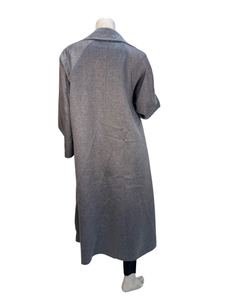 Max Mara Light Grey Long Wool-Cashmere Coat
