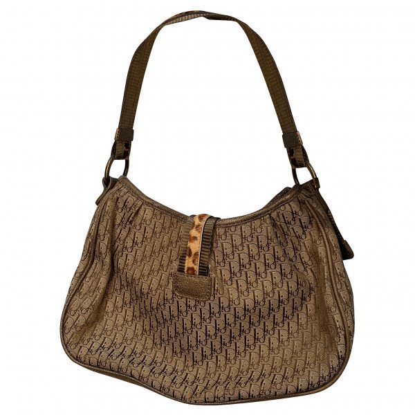 Dior Shoulder Bag With Leopard Print Accents