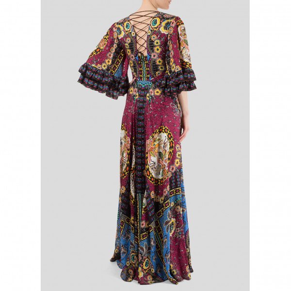 ETRO Printed Silk Maxi Dress