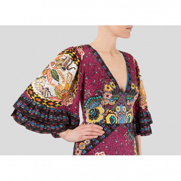 ETRO Printed Silk Maxi Dress