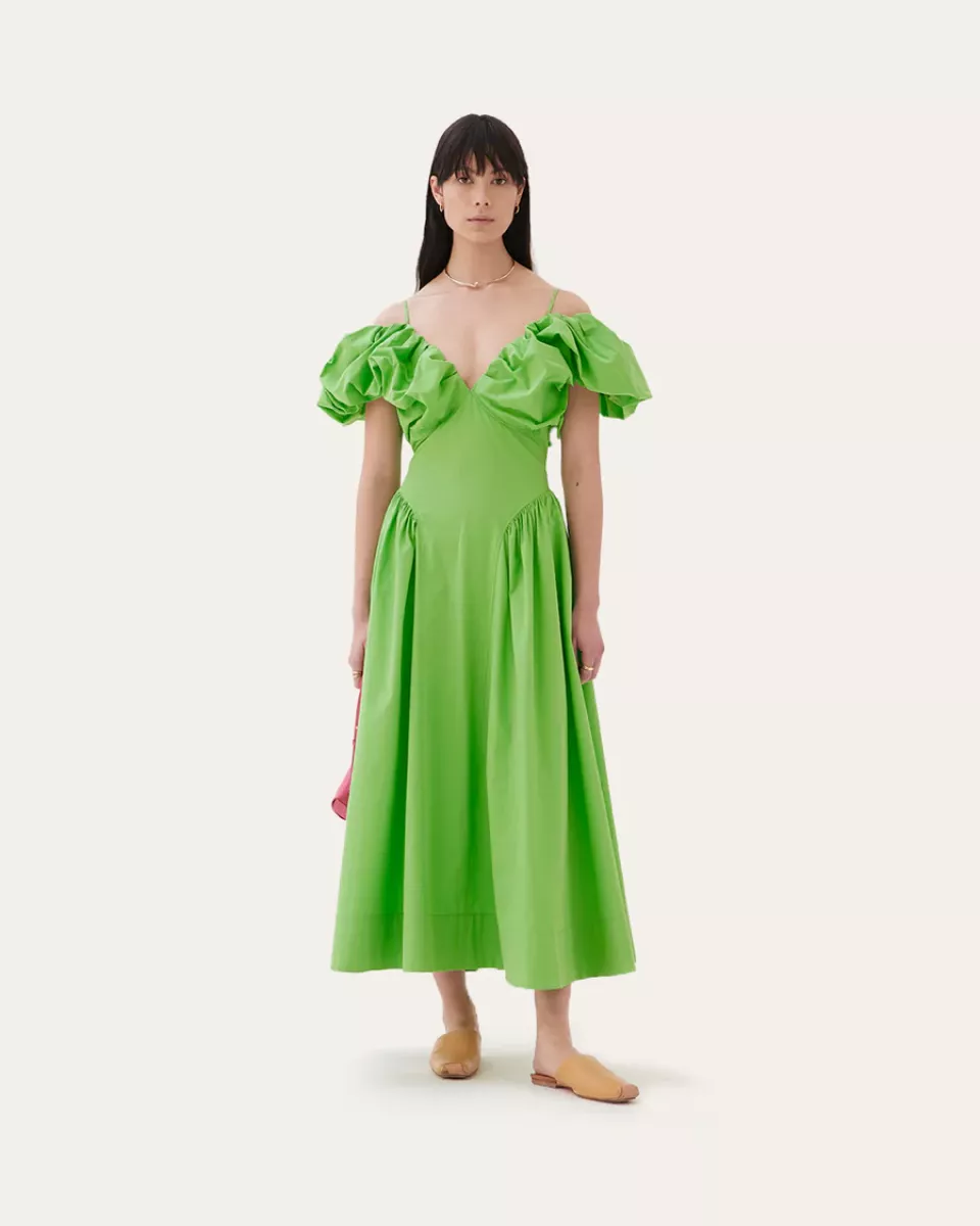 Rejina Pyo Erin Dress in Organic Cotton Lime