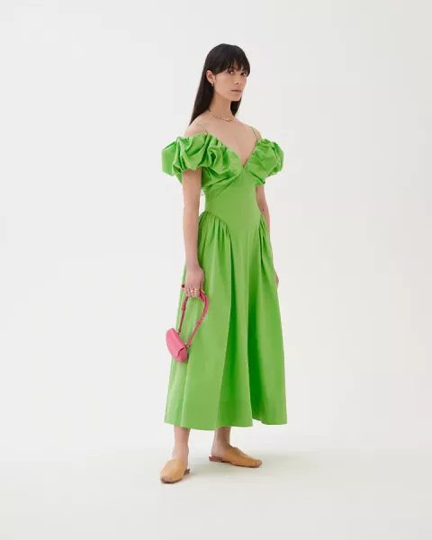 Rejina Pyo Erin Dress in Organic Cotton Lime