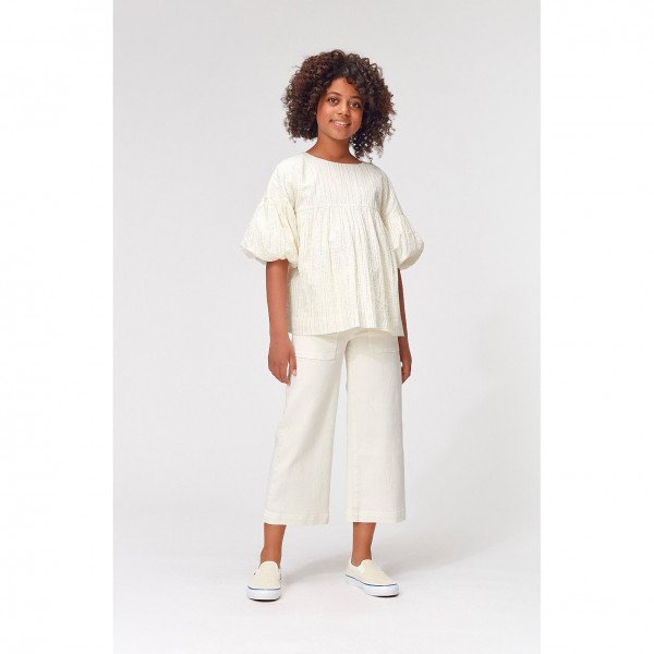 Molo Kids Raja Shirt in Silver Glitter