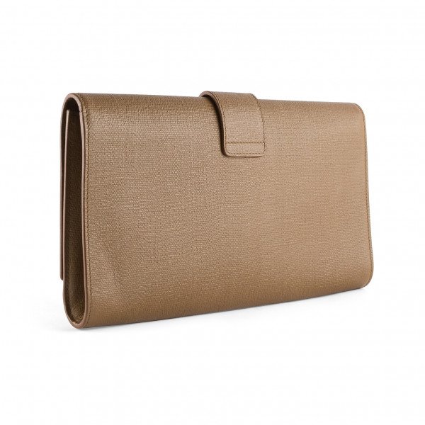 Saint Laurent Large Leather Clutch