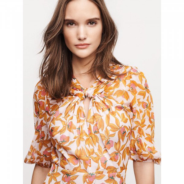 Diane von Furstenberg Remina Chiffon Midi Dress