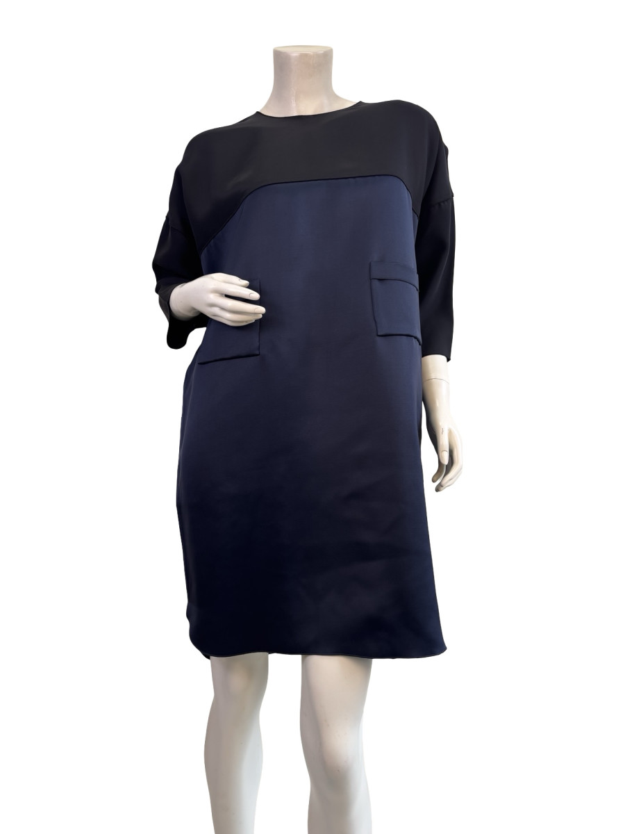 CÉLINE Block Navy and Black Tunic