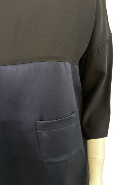 CÉLINE Block Navy and Black Tunic