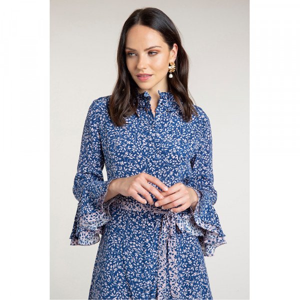 Beulah Maia Sprig Floral Shirt Dress