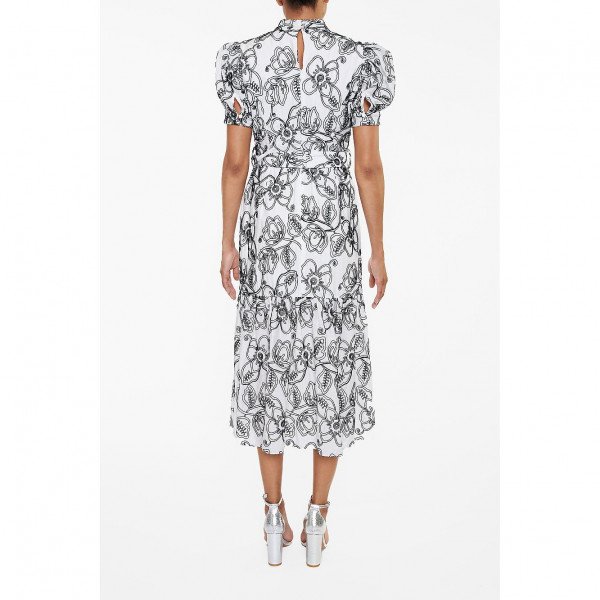 True Decadence Corded Flower Midi Dress