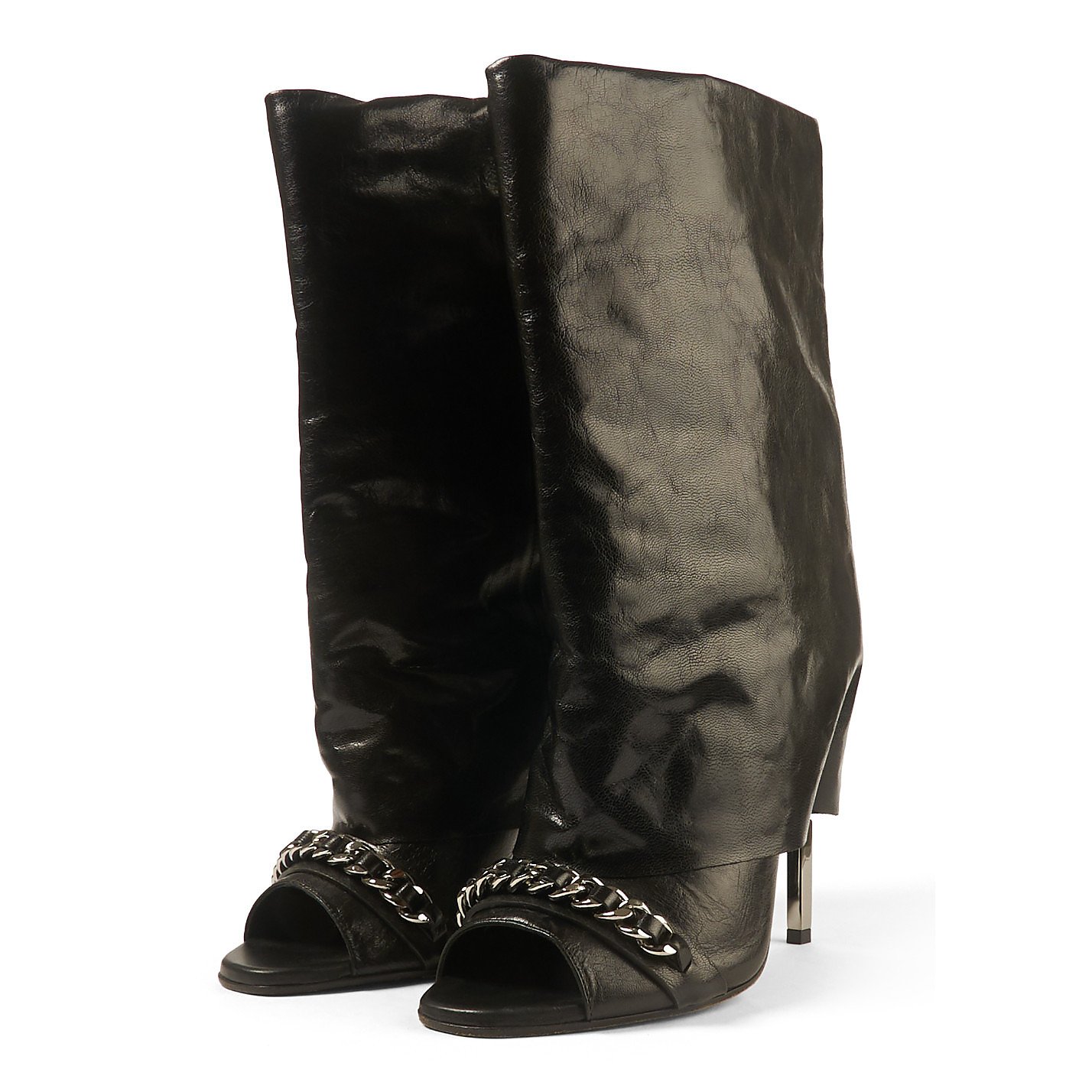 balmain open toe boots