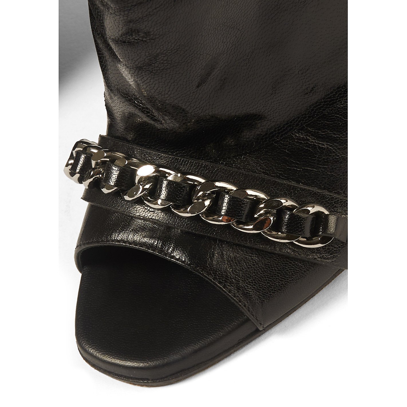 balmain open toe boots