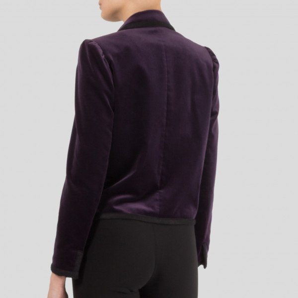 Frame Velvet Cropped Jacket