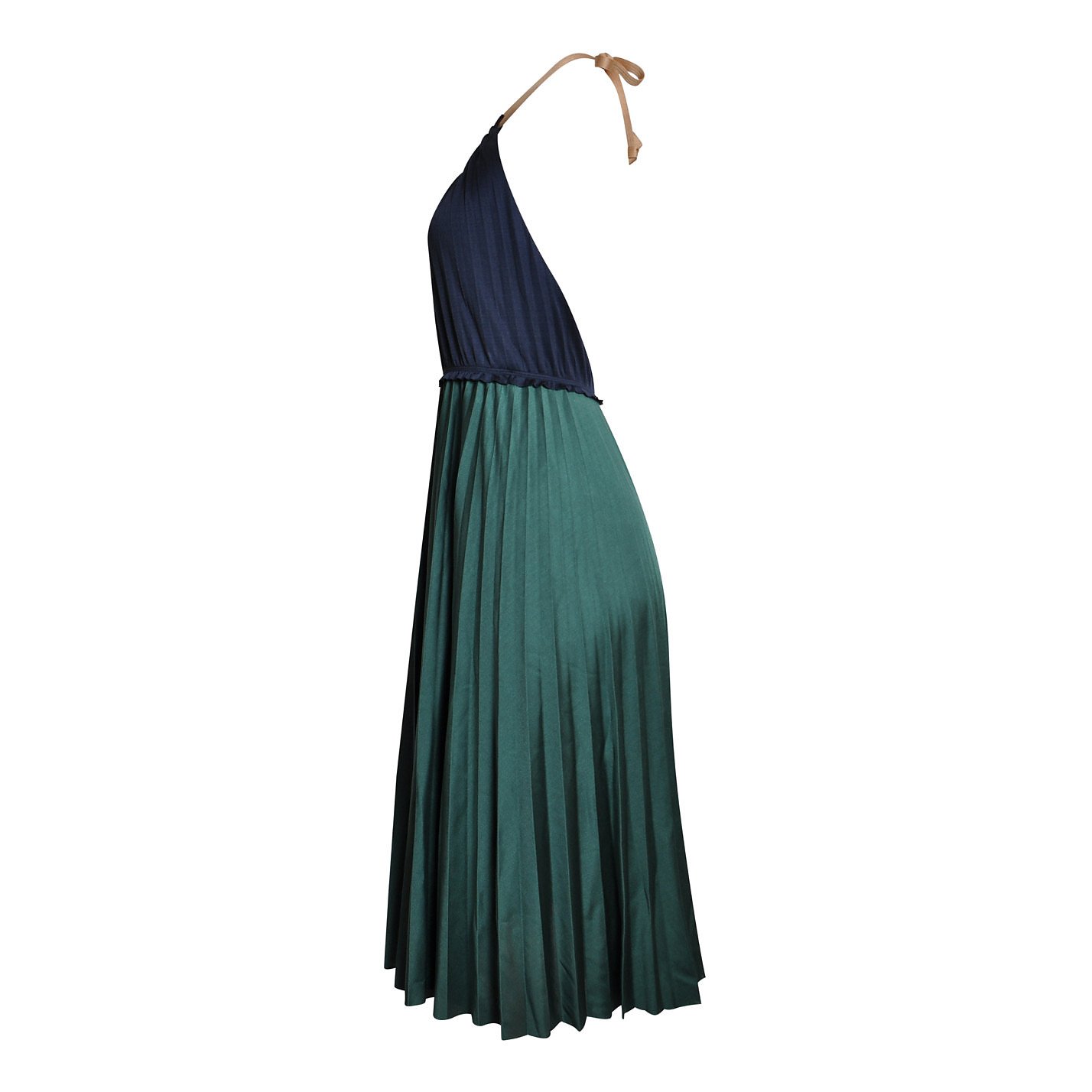 Marc Jacobs Bi-Colour Satin Halterneck Dress