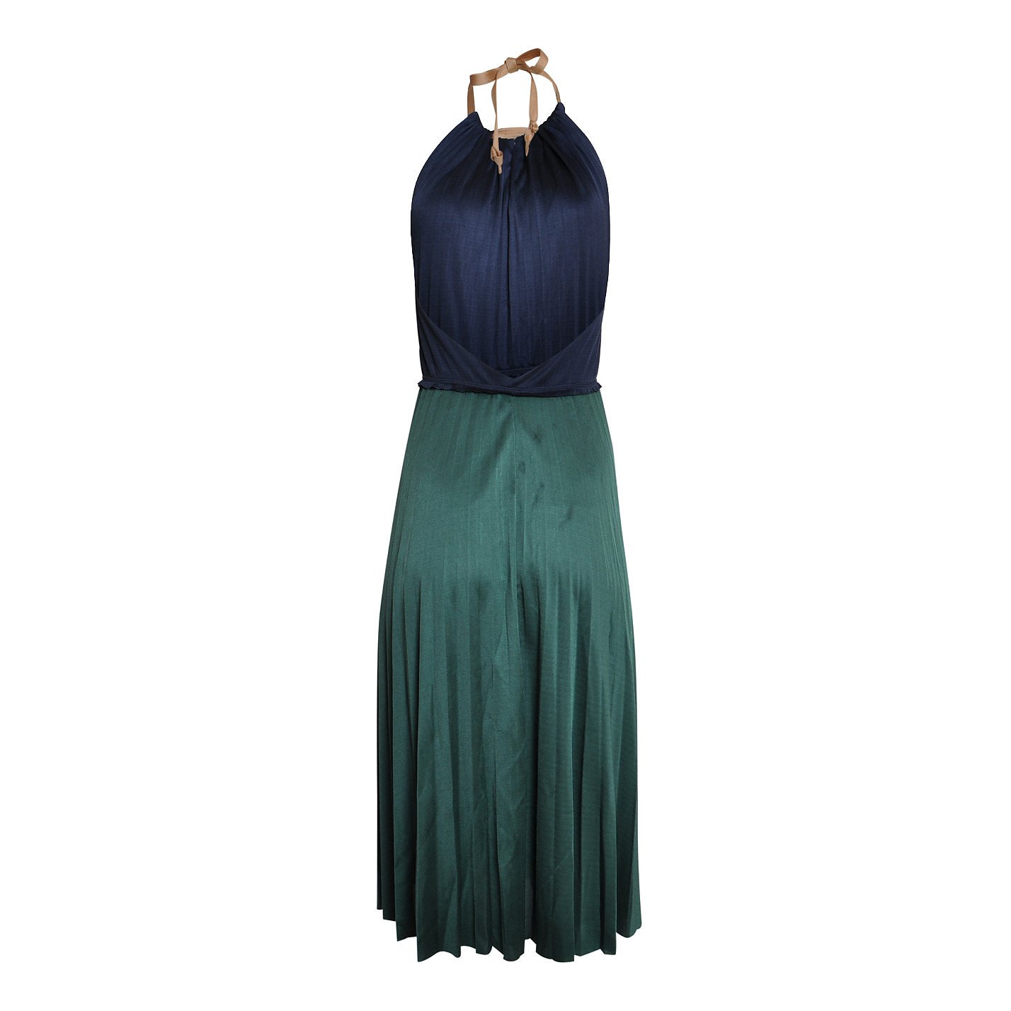 Marc Jacobs Bi-Colour Satin Halterneck Dress