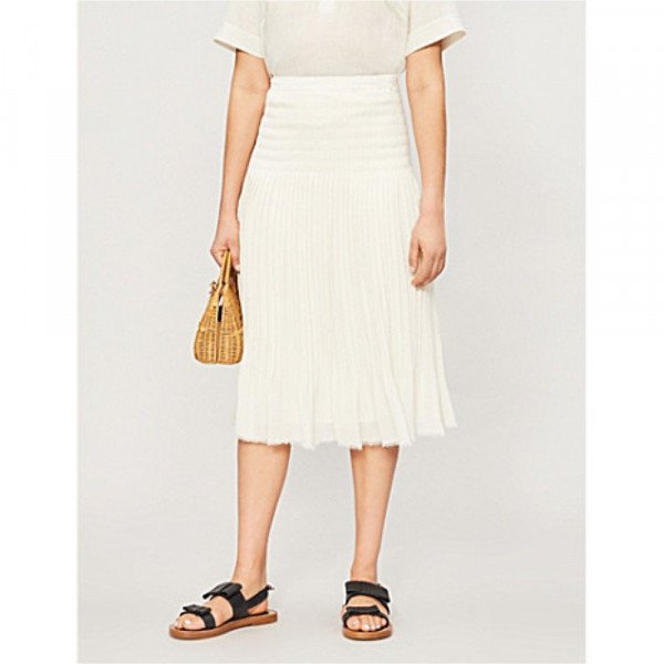 Claudie Pierlot Pleated Midi Skirt