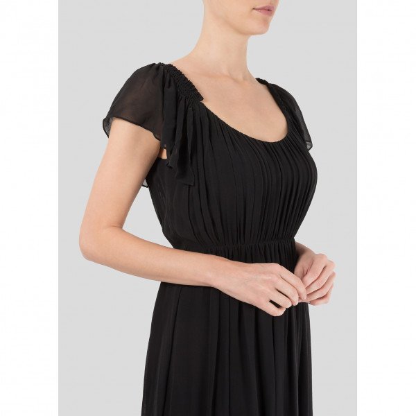 Temperley London Short Sleeve Chiffon Dress