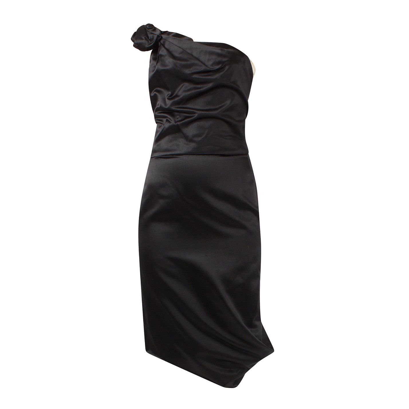 Alexander McQueen Ruched Satin Dress
