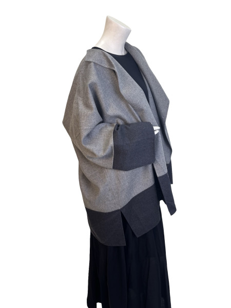 Eskandar Draped Cashmere Jacket
