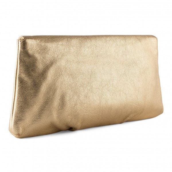 Michael Kors Soft Leather Metallic Clutch