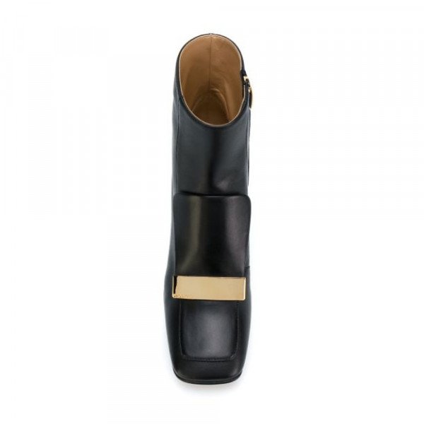 Sergio Rossi Square-Toe Ankle Boots