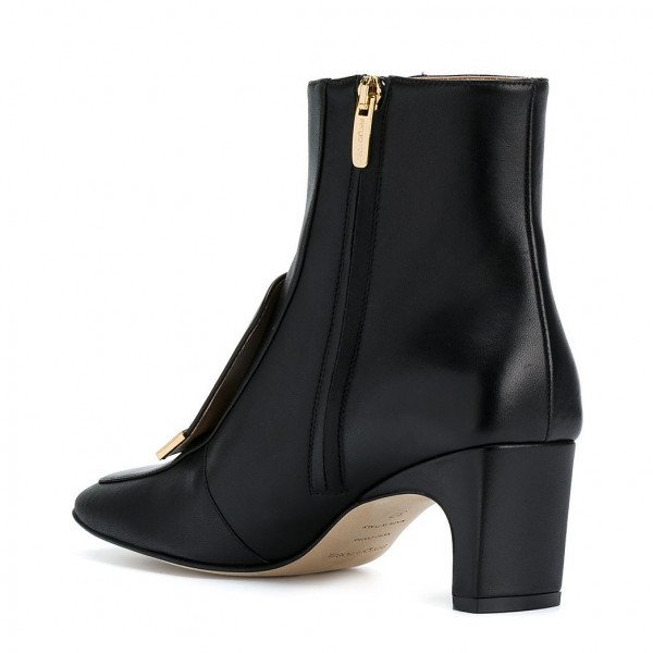 Sergio Rossi Square-Toe Ankle Boots