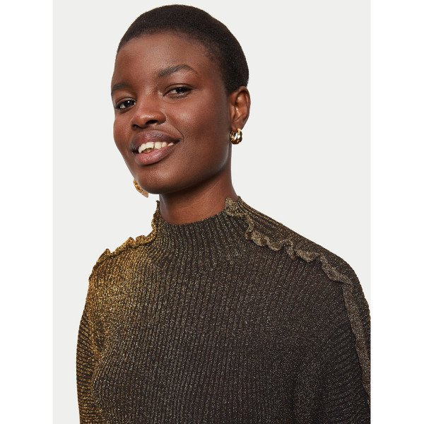 Jigsaw Metallic Knitted Dress