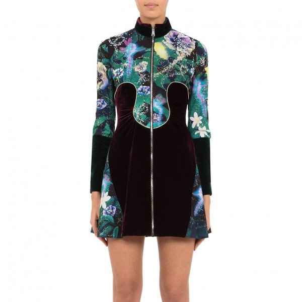 Mary Katrantzou Faylinn Dress In Green Fairies