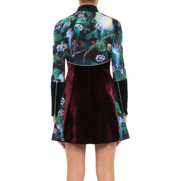 Mary Katrantzou Faylinn Dress In Green Fairies