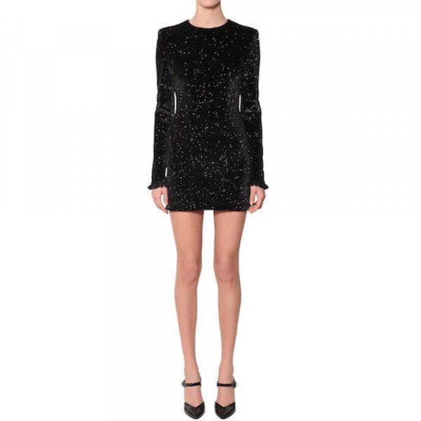 Philosophy Di Lorenzo Serafini Glitter Velvet Mini Dress