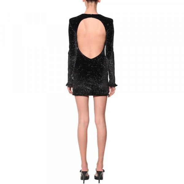 Philosophy Di Lorenzo Serafini Glitter Velvet Mini Dress