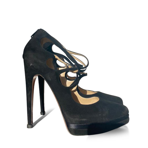 Casadei deals suede pumps