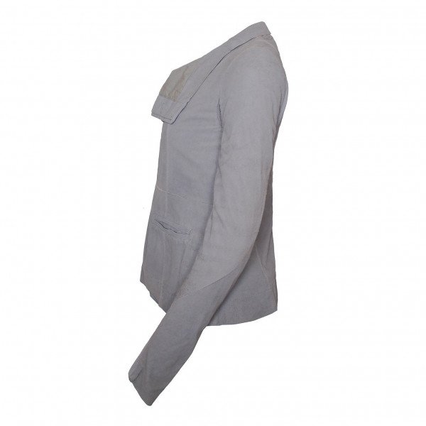 Rick Owens Leather Button-Up Jacket