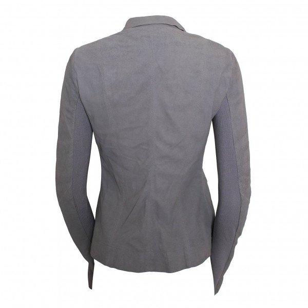 Rick Owens Leather Button-Up Jacket