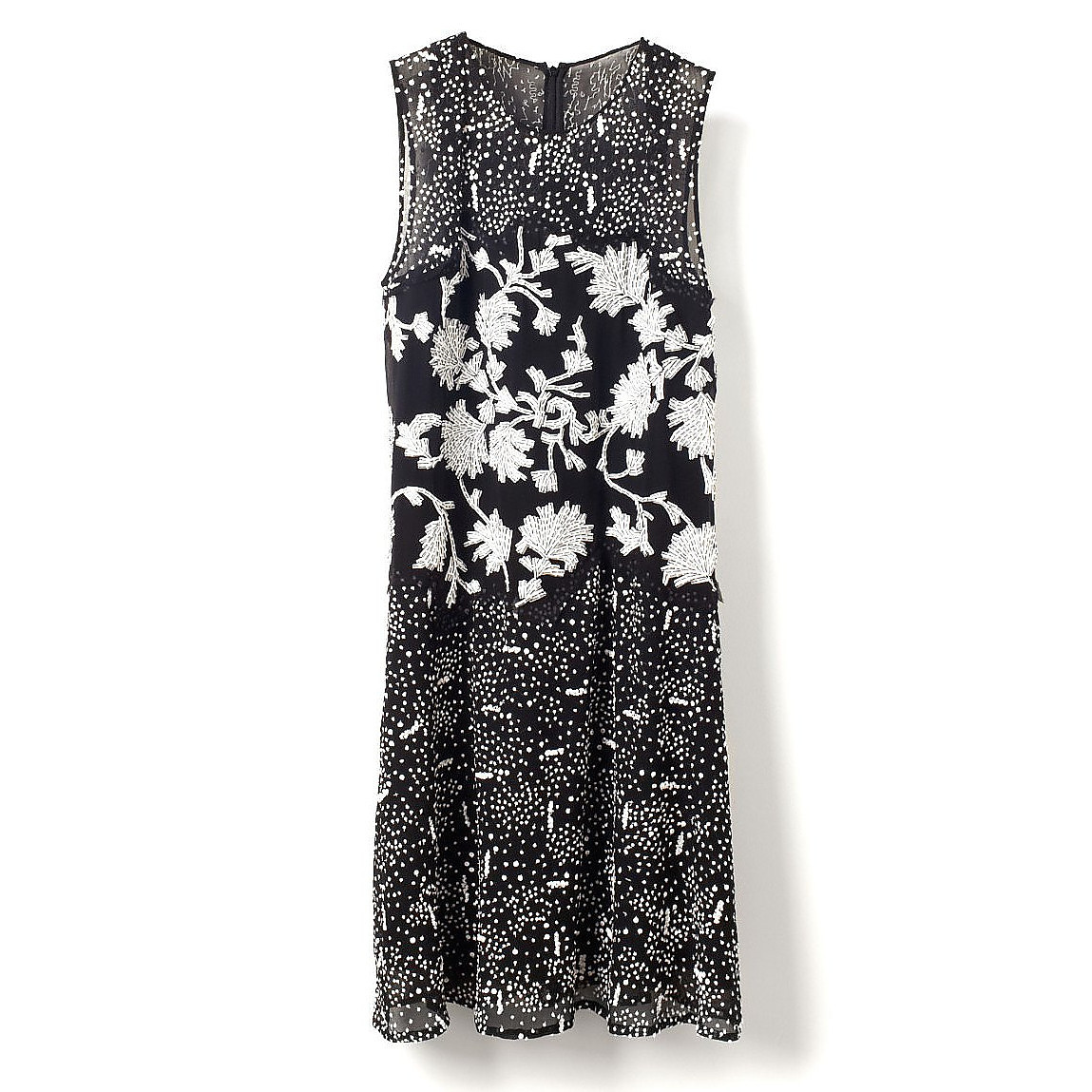 3.1 Phillip Lim Graphic Floral Sequins Tank Dress