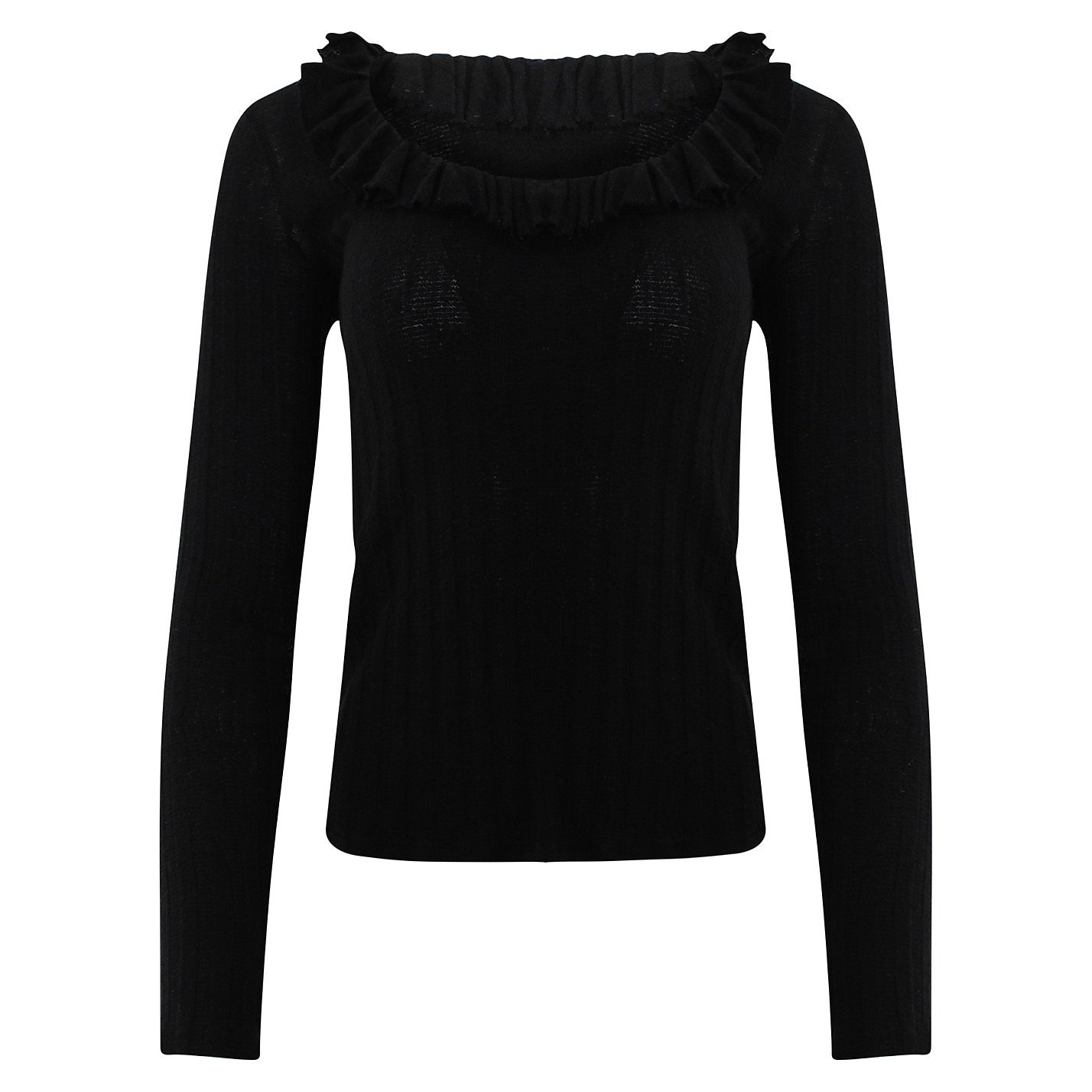 Reformation Ribbed Knit Long Sleeve Top