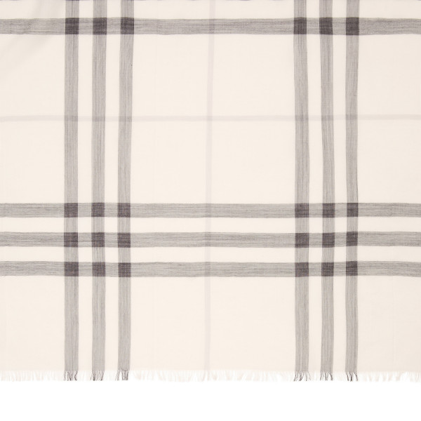 Burberry Lightweight Check Wool Silk Scarf