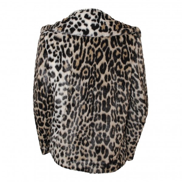 Stella McCartney Leopard Print Cropped Coat