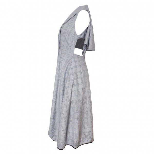Paper London Check Wrap Dress