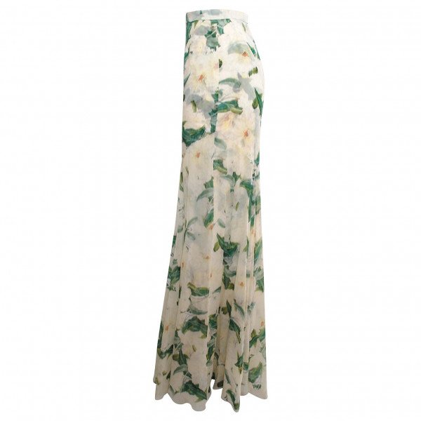 Erdem Floral Silk Maxi Skirt