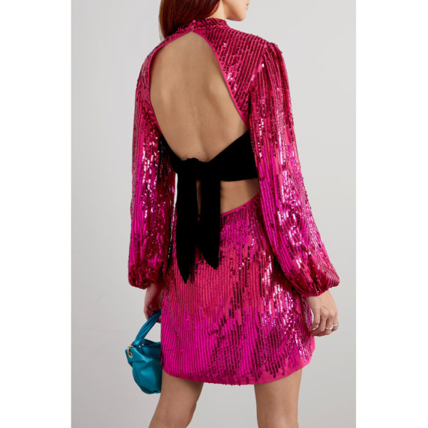 Rixo Lara Sequin Mini Dress