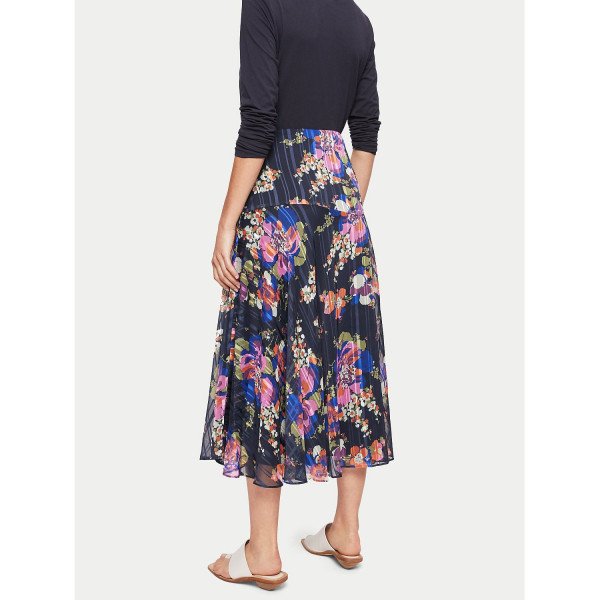 Jigsaw Wild Rose Midi Skirt